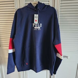Polo by Ralph Lauren Navy and Red Men's Hoodie